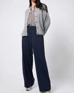 Femme Esprit Gilets Et Cardigans^Gilet court en Maille mélangée dentelle gris moyen