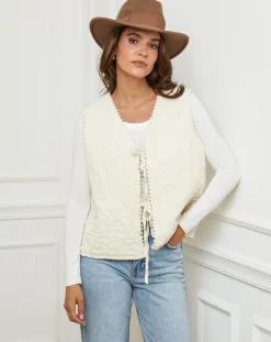 Gilet Diane beige-L'Armoire de Suzette Best