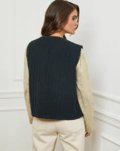 Femme L'Armoire de Suzette Gilets Et Cardigans^Gilet Diane noir