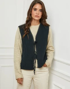 Femme L'Armoire de Suzette Gilets Et Cardigans^Gilet Diane noir