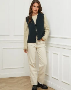 Femme L'Armoire de Suzette Gilets Et Cardigans^Gilet Diane noir