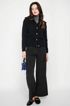 Femme C&Jo Gilets Et Cardigans^Gilet double col noir