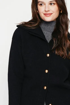 Femme C&Jo Gilets Et Cardigans^Gilet double col noir