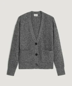 Femme Rodier Gilets Et Cardigans^Gilet Eden en laine & Cachemire boutonné col V gris chiné