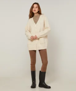 Femme Rodier Gilets Et Cardigans^Gilet Elvina en Laine mélangé blanc ivoire