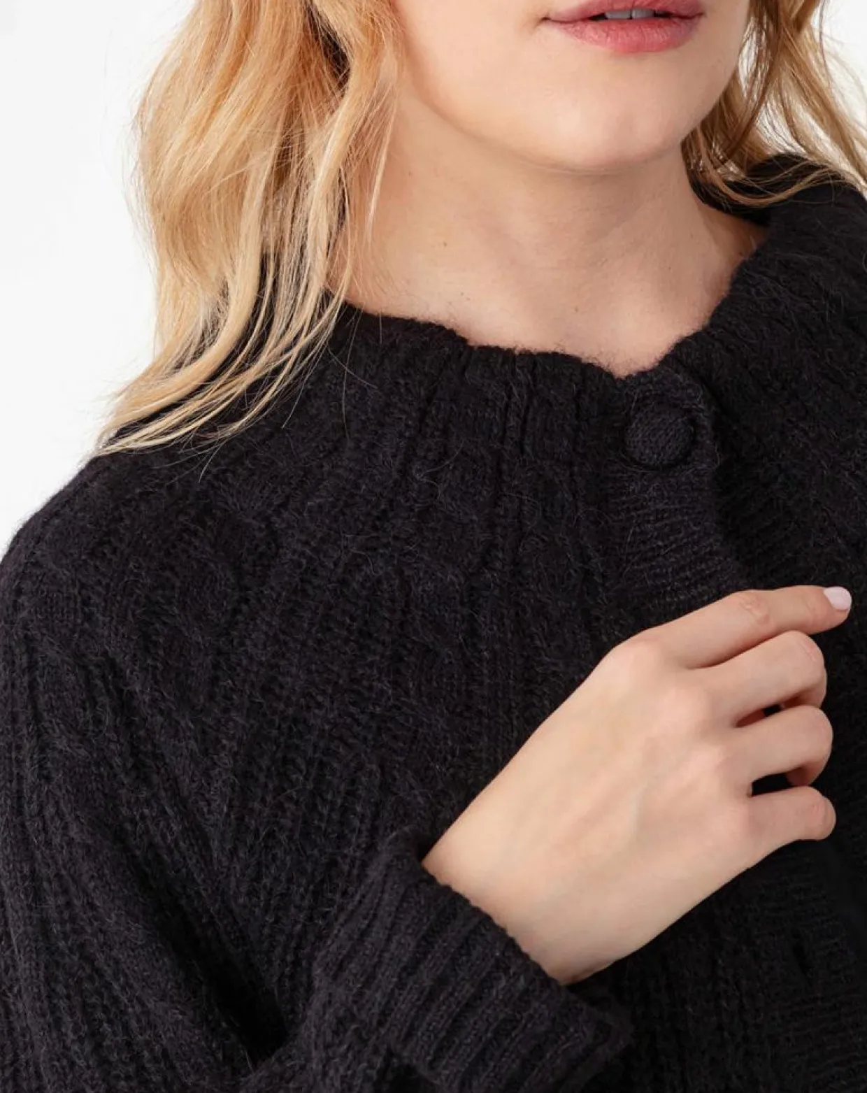 Femme Indies Gilets Et Cardigans^Gilet en Alpaga & Laine mélangés Elise noir