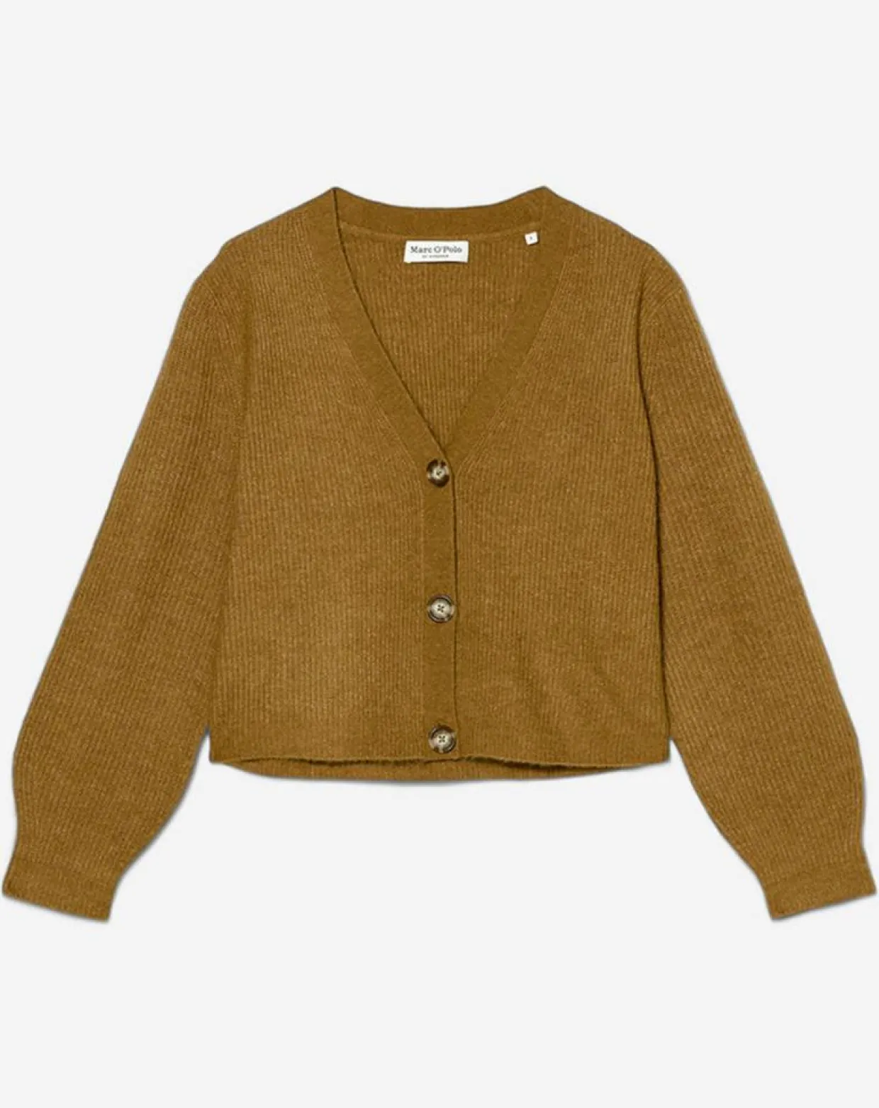 Femme Marc O'Polo Gilets Et Cardigans^Gilet en Alpaga & Laine mélangés 3 Boutons kaki marron