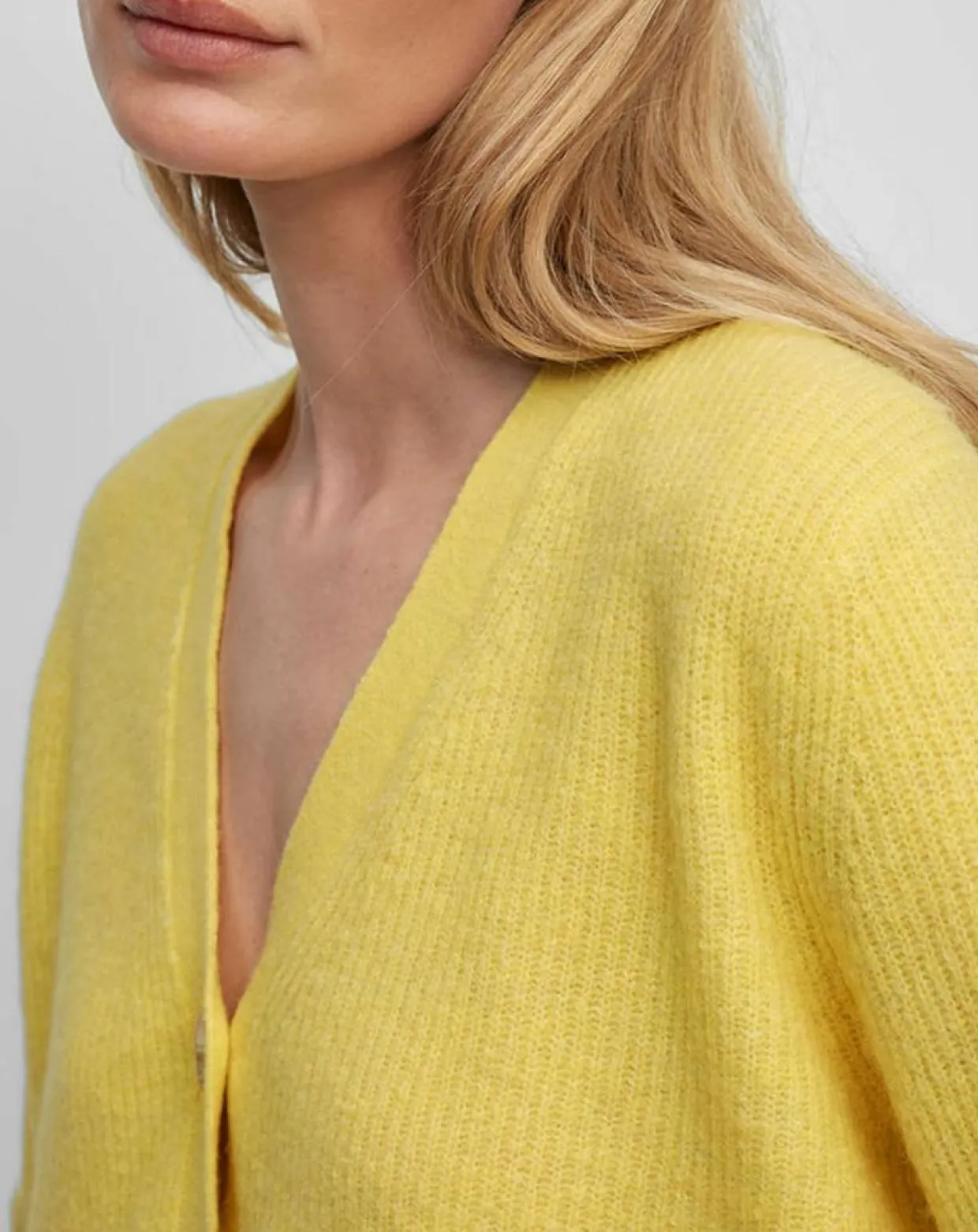 Gilet en Alpaga & Laine mélangés 3 Boutons jaune-Marc O'Polo New