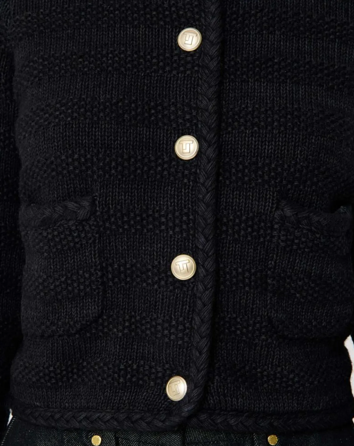 Femme Tara Jarmon Gilets Et Cardigans^Gilet en Coton & Laine Giuda nuit