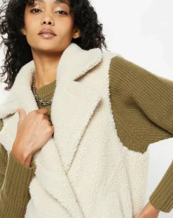 Femme Lou Andrea Gilets Et Cardigans^Gilet en Fausse Fourrure W1622L Mont riso late