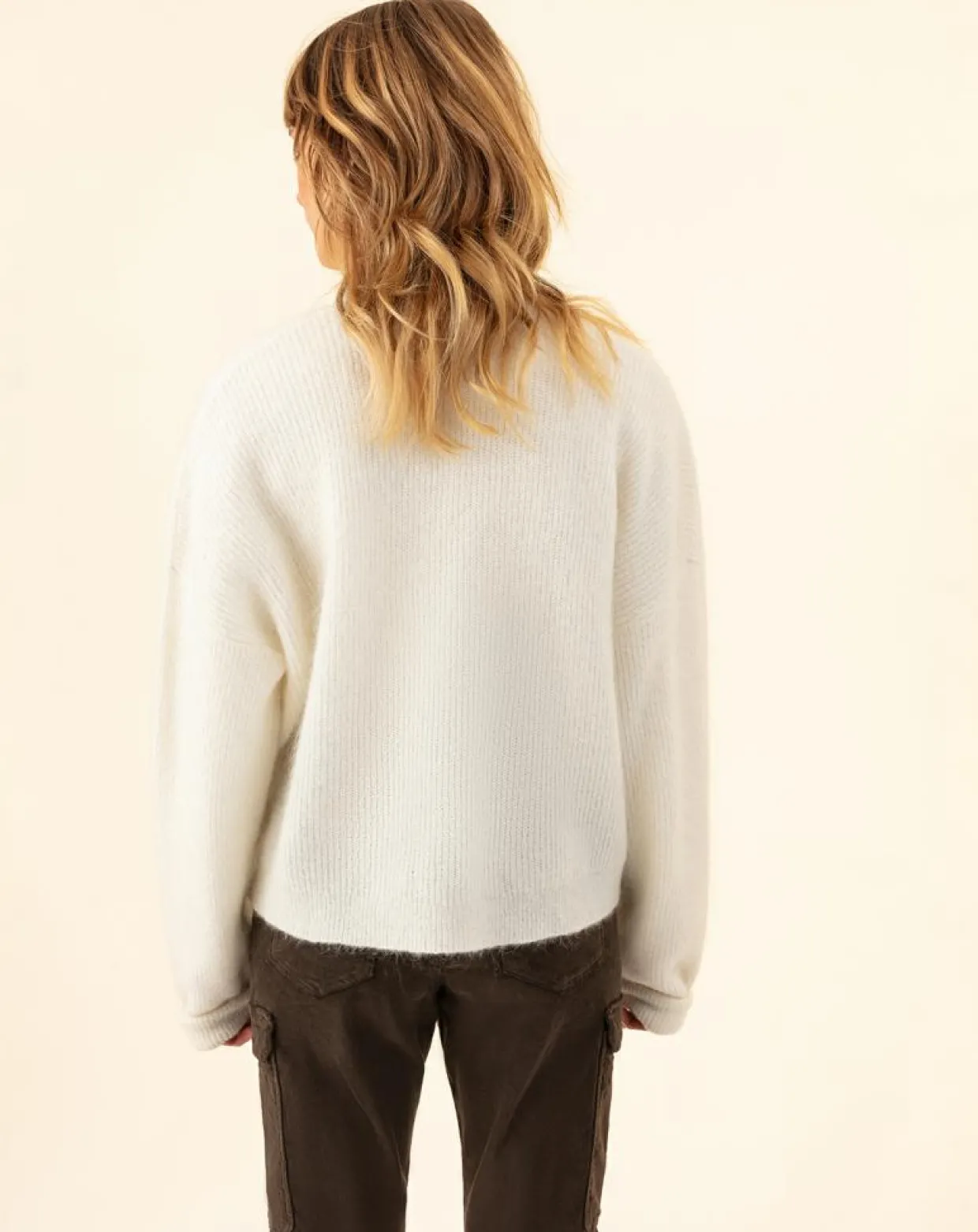 Femme Indies Gilets Et Cardigans^Gilet en Kidmohair & Laine mélangés Bonnie écru