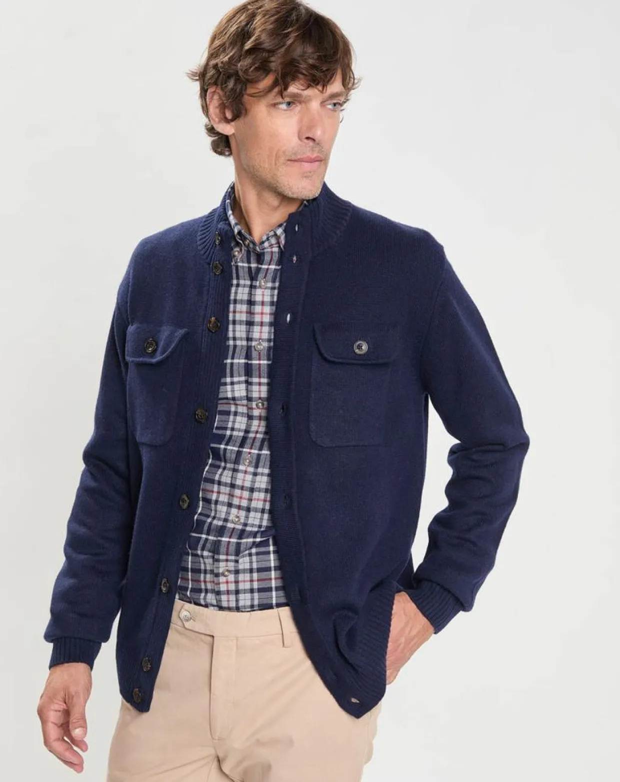 Homme Hackett London Gilets Et Cardigans^Gilet en Laine & Cachemire bleu marine