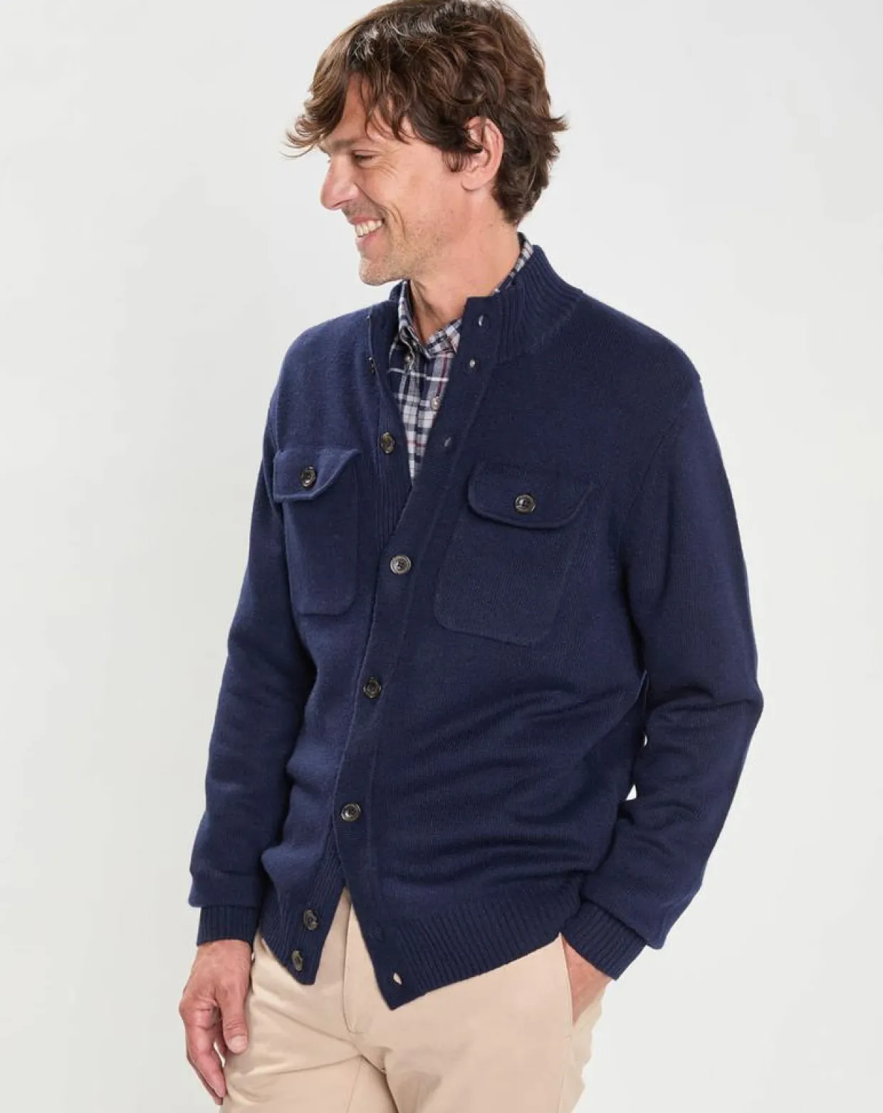 Homme Hackett London Gilets Et Cardigans^Gilet en Laine & Cachemire bleu marine