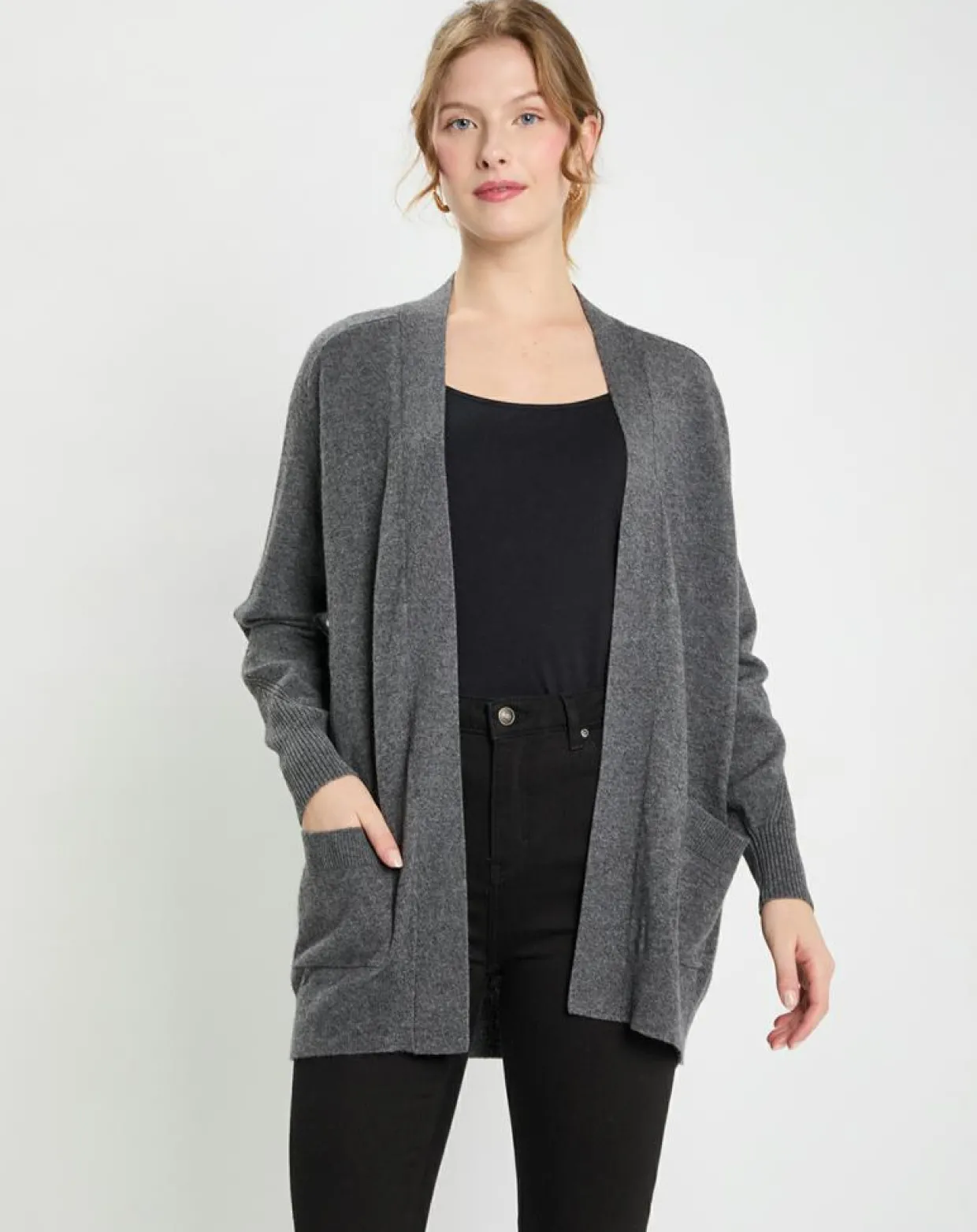Gilet en Laine & Cachemire Susan gris foncé-Galeries Lafayette Hot