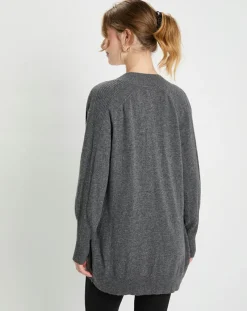 Gilet en Laine & Cachemire Susan gris foncé-Galeries Lafayette Hot