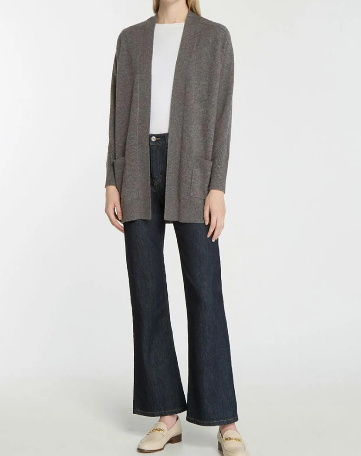 Gilet en Laine & Cachemire Susan gris foncé-Galeries Lafayette Hot