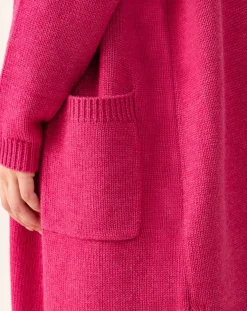 Gilet en Laine mélangée Amira pivoine-Indies Outlet