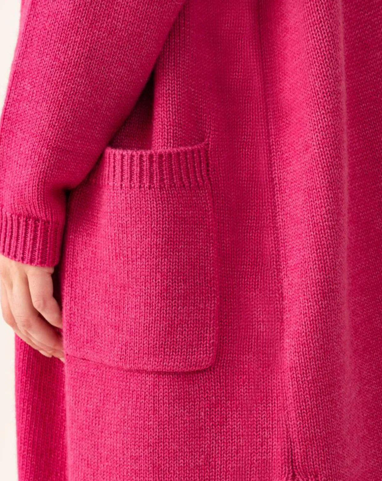 Gilet en Laine mélangée Amira pivoine-Indies Outlet