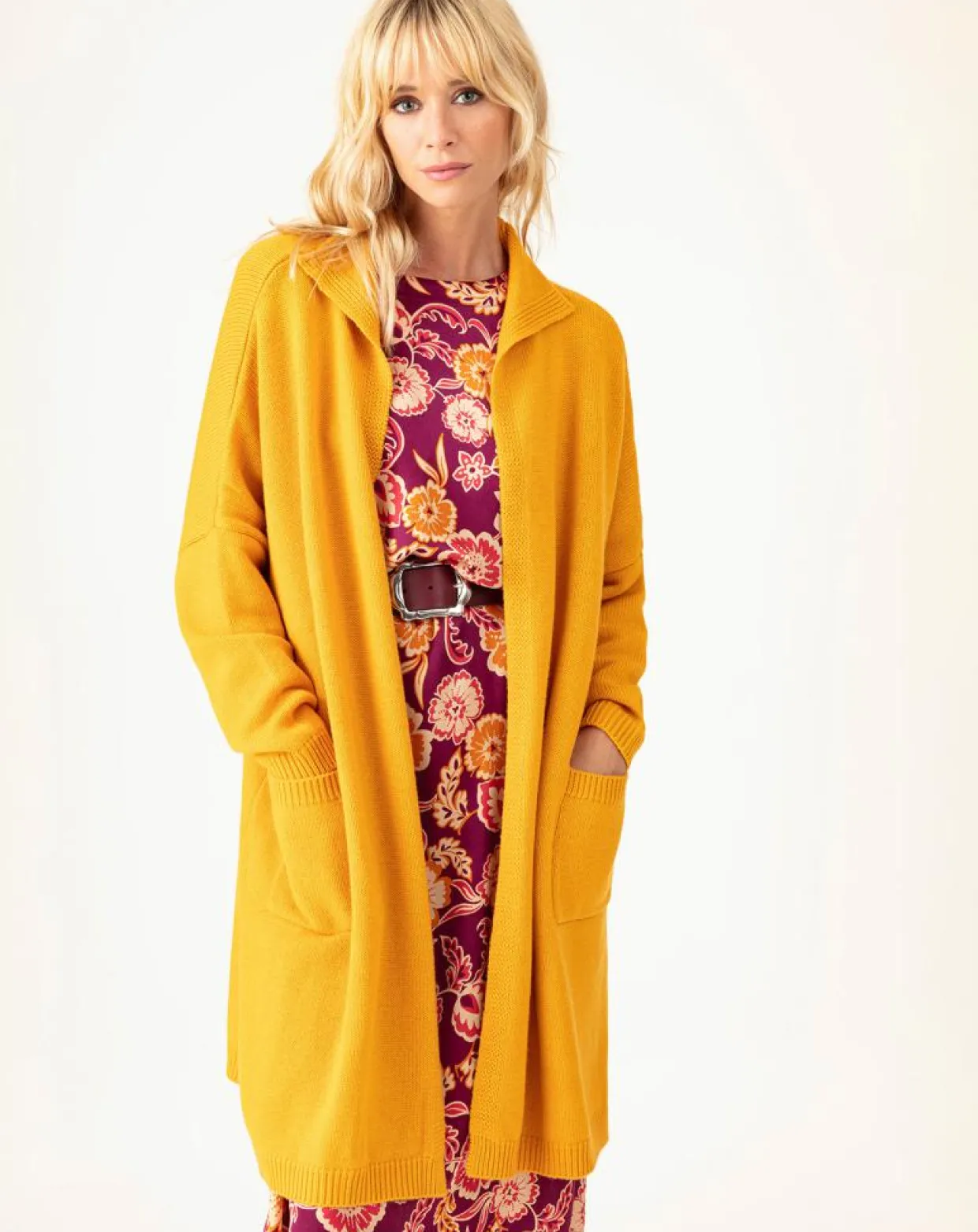 Femme Indies Gilets Et Cardigans^Gilet en Laine mélangée Amira mangue