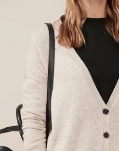 Femme Caroll Gilets Et Cardigans^Gilet en Laine mélangée Ashton beige