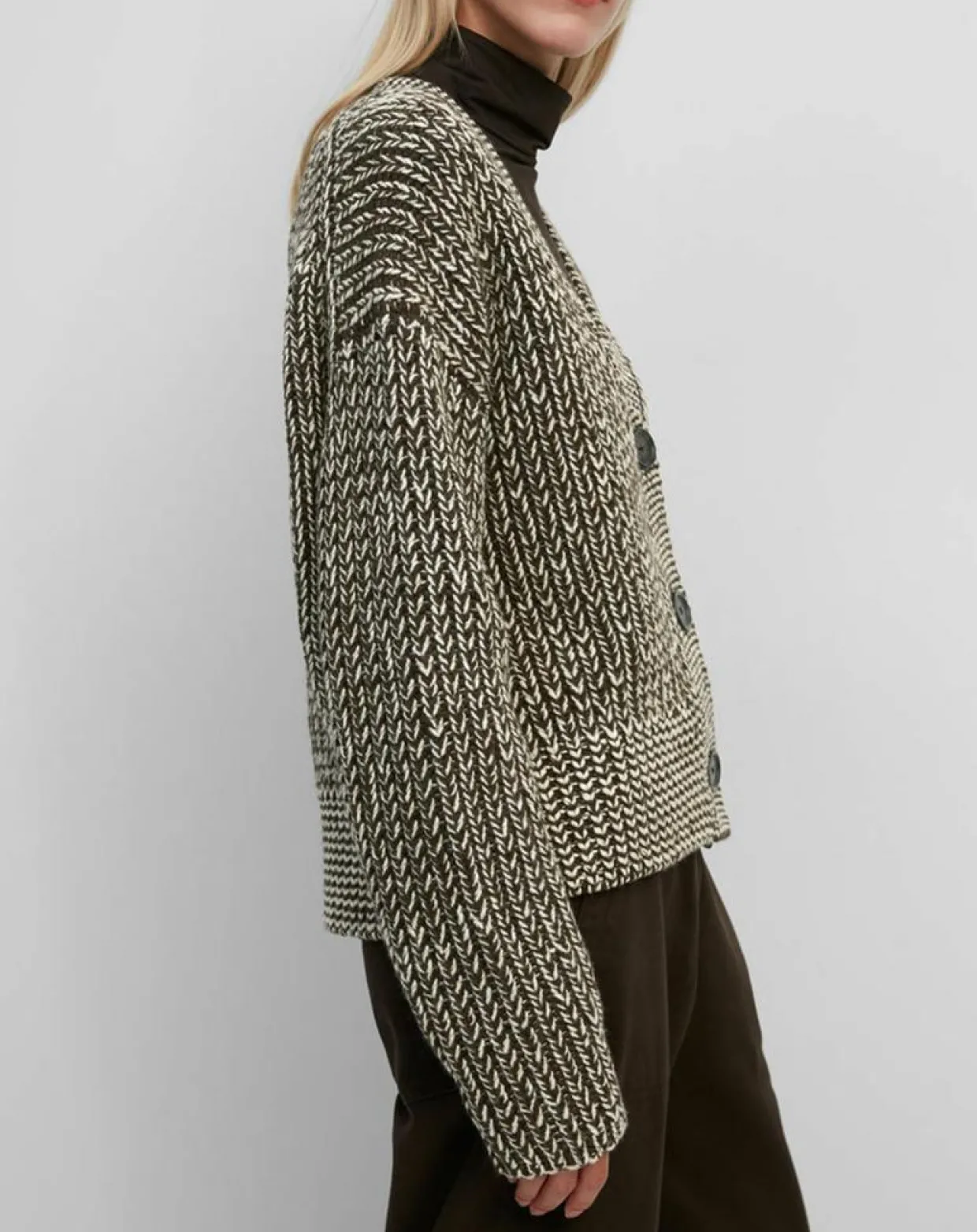 Femme Marc O'Polo Gilets Et Cardigans^Gilet en Laine mélangée grosse maille marron/écru