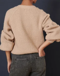 Femme Garance Paris Pulls^Gilet en Laine mélangée Tibet beige
