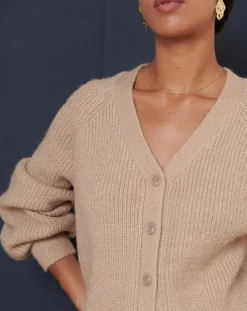 Femme Garance Paris Pulls^Gilet en Laine mélangée Tibet beige