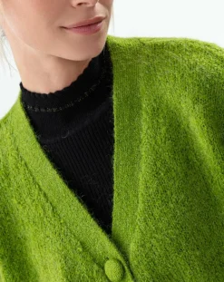 Gilet en Laine mélangée Victoria bambou-Indies Best