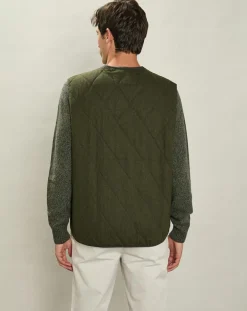 Gilet en Laine mélangée Vince armée-Hartford Outlet