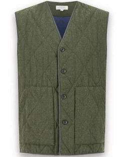 Gilet en Laine mélangée Vince armée-Hartford Outlet