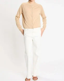 Femme Jodhpur Gilets Et Cardigans^Gilet en Lin & Coton Rouga beige