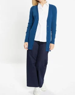 Gilet en Maille côtelée stretch Fernand bleu foncé-Galeries Lafayette Outlet