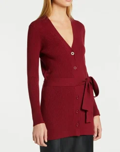 Femme Galeries Lafayette Gilets Et Cardigans^Gilet en Maille côtelée stretch Fernand bordeaux