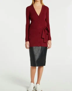 Femme Galeries Lafayette Gilets Et Cardigans^Gilet en Maille côtelée stretch Fernand bordeaux