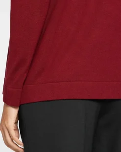 Gilet en Maille fine col châle bordeaux-Galeries Lafayette Outlet