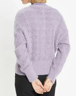 Femme Galeries Lafayette Gilets Et Cardigans^Gilet en Maille pointelle mousseuse Rina violet clair