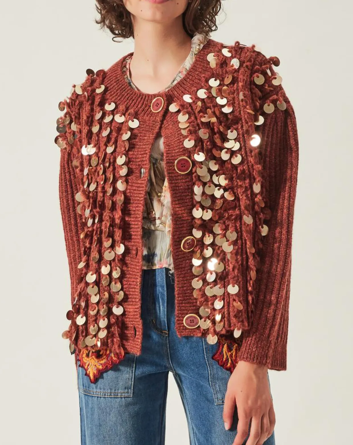 Femme Manoush Gilets Et Cardigans^Gilet en Mohair & Laine mélangés Pampille écureuil