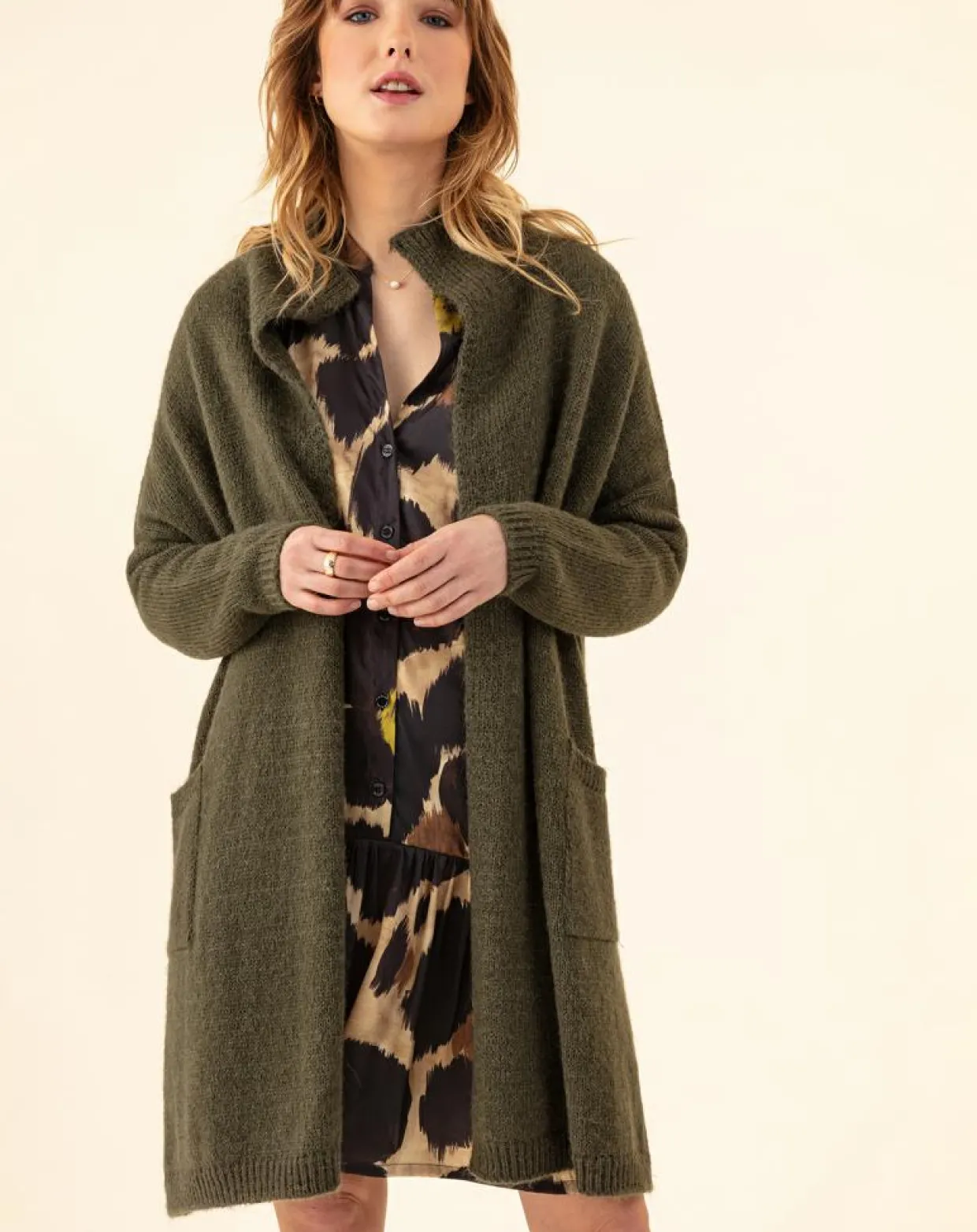 Femme Indies Gilets Et Cardigans^Gilet Isaac kaki