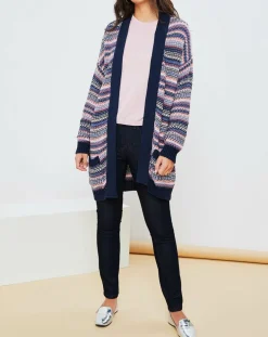 Femme La Petite Francaise Gilets Et Cardigans^Gilet Jardin multicolore bleu