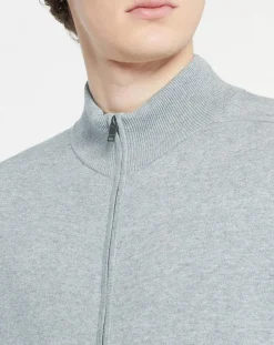 Homme Hackett London Gilets Et Cardigans^Gilet Jersey zippé gris