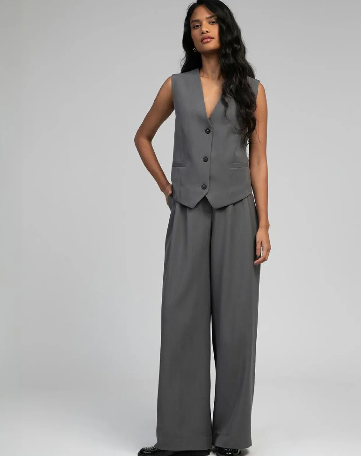 Femme An'ge Gilets Et Cardigans^Gilet Kimolo anthracite