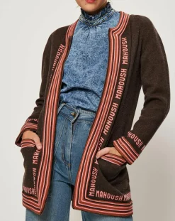 Gilet Lisa marron/rose-Manoush Best