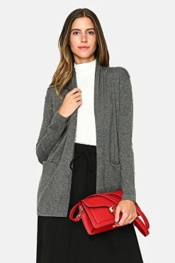 Femme Assuili Gilets Et Cardigans^Gilet long en Cachemire mélangé col châle loup