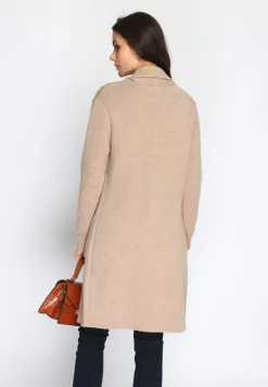 Femme Assuili Gilets Et Cardigans^Gilet long en Cachemire mélangé col châle fourré thermique camel