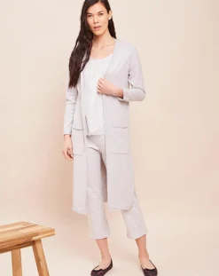 Gilet long Essentiel gris chiné-Le Chat