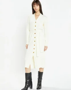 Femme Zapa Gilets Et Cardigans^Gilet long Galia écru