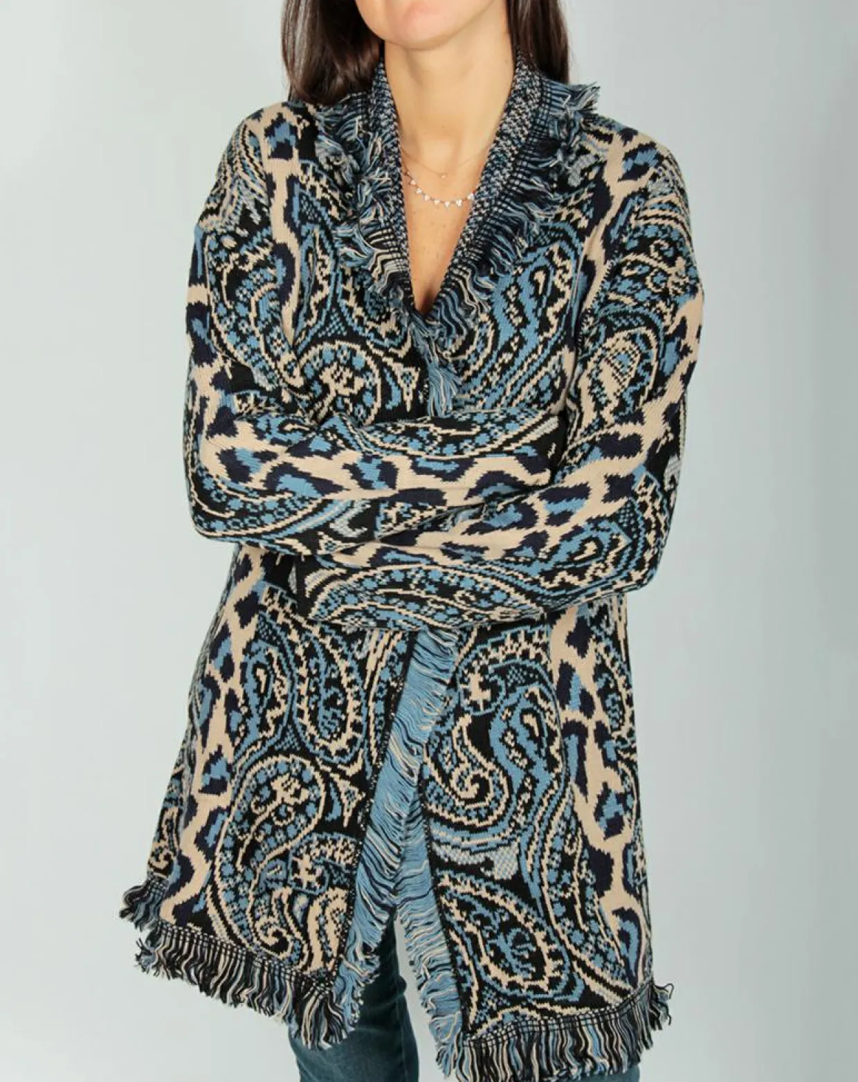 Gilet Long Store indigo-Lauren Vidal Hot