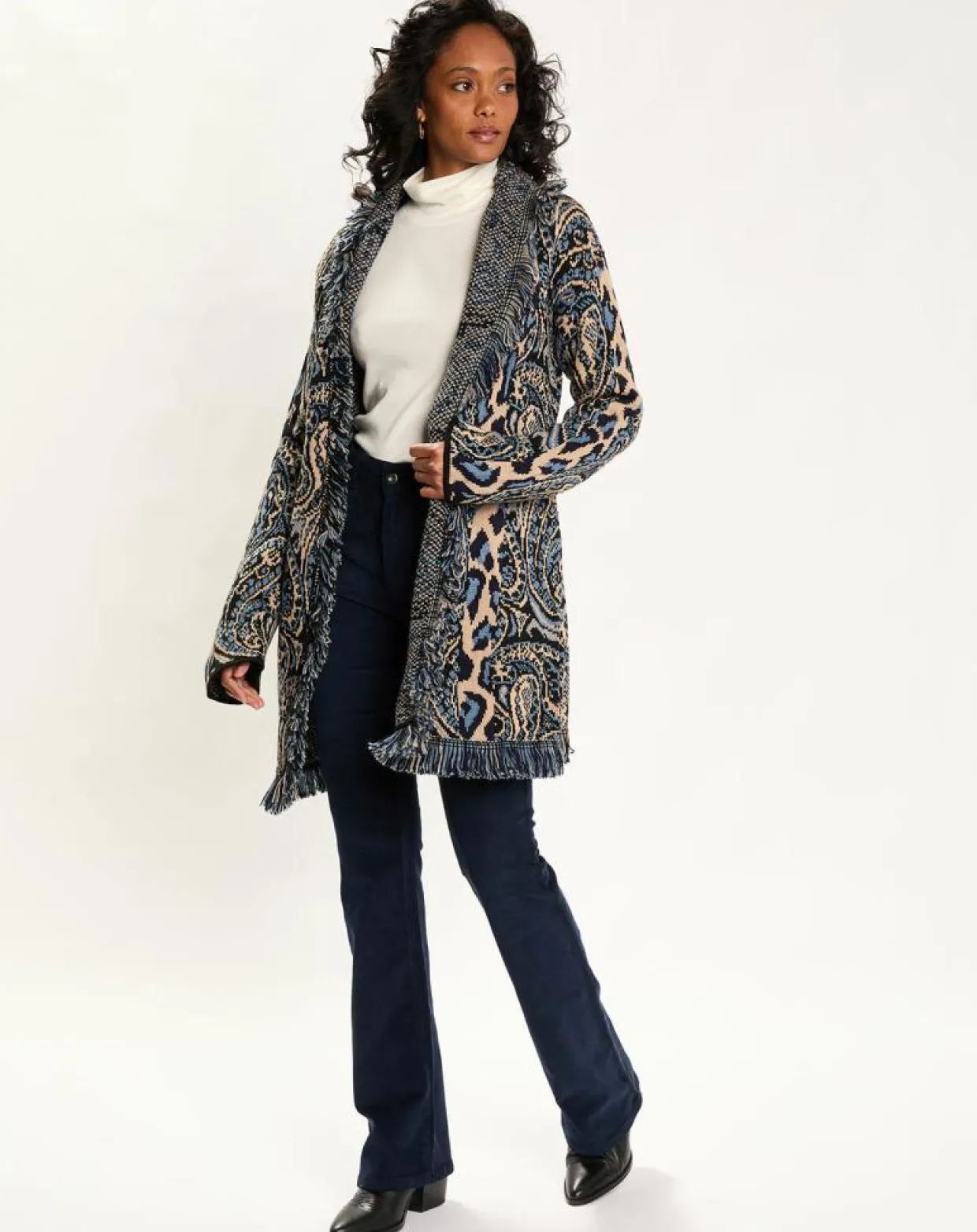 Gilet Long Store indigo-Lauren Vidal Hot