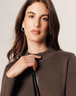 Femme Rodier Gilets Et Cardigans^Gilet Maggie zippé marron havane