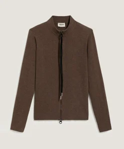 Femme Rodier Gilets Et Cardigans^Gilet Maggie zippé marron havane